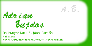 adrian bujdos business card